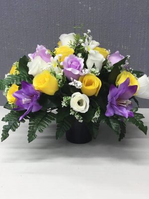 small Silk arrangements for Grave display
